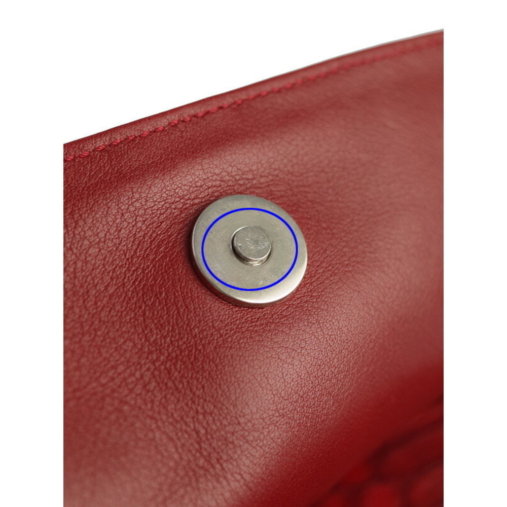 Ferragamo Python Chain Shoulder Bag Red - image 7